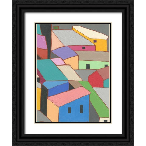 Rooftops in Color VII Black Ornate Wood Framed Art Print with Double Matting by Galapon, Nikki
