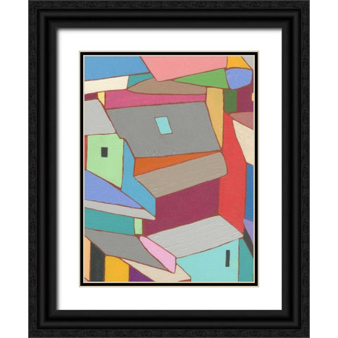 Rooftops in Color XI Black Ornate Wood Framed Art Print with Double Matting by Galapon, Nikki
