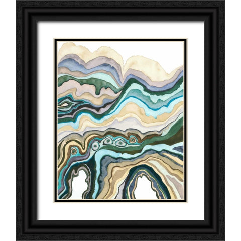 Quartz Lore IV Black Ornate Wood Framed Art Print with Double Matting by Popp, Grace