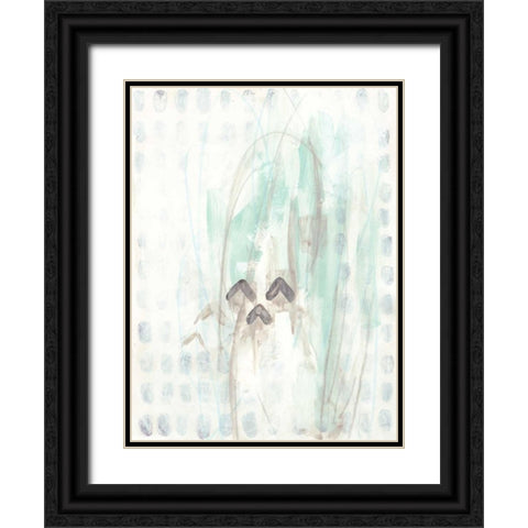 Pattern Logic V Black Ornate Wood Framed Art Print with Double Matting by Vess, June Erica