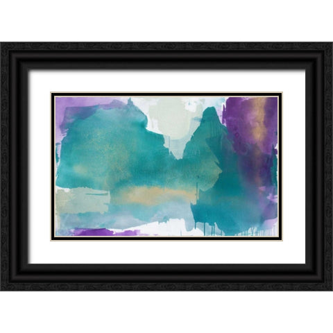 Royal Velvet I Black Ornate Wood Framed Art Print with Double Matting by Contacessi, Julia