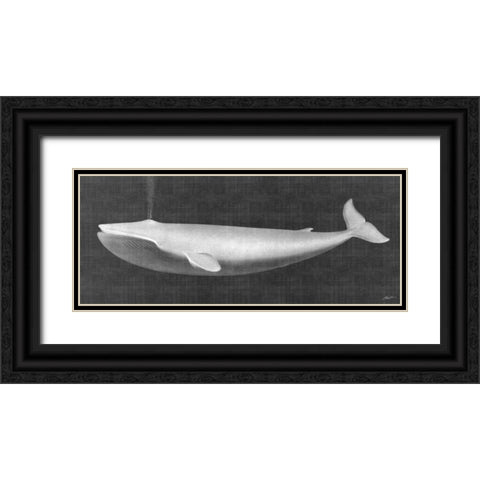 Whale Watching I Black Ornate Wood Framed Art Print with Double Matting by Butler, John
