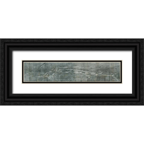 Fossil Imprint I Black Ornate Wood Framed Art Print with Double Matting by Butler, John