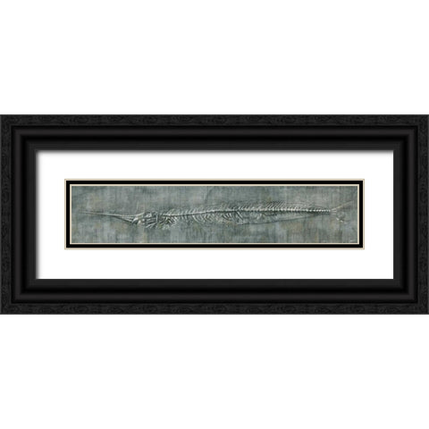 Fossil Imprint II Black Ornate Wood Framed Art Print with Double Matting by Butler, John