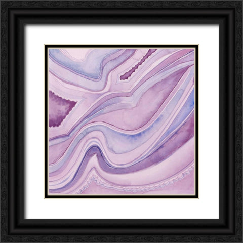 Pastel Agate II Black Ornate Wood Framed Art Print with Double Matting by Meagher, Megan