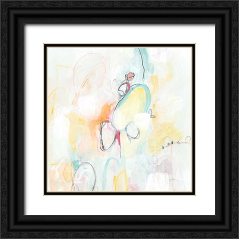 Quarter Note II Black Ornate Wood Framed Art Print with Double Matting by Vess, June Erica