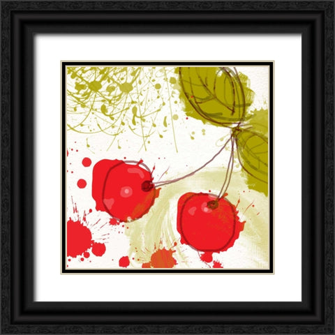 Modern Cherry Black Ornate Wood Framed Art Print with Double Matting by Orlov, Irena