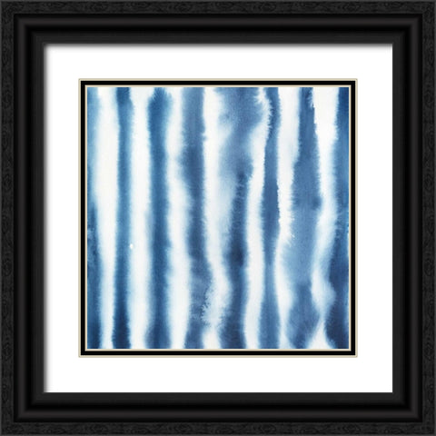 Indigo Bleed IV Black Ornate Wood Framed Art Print with Double Matting by Popp, Grace