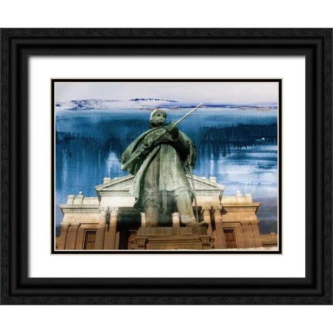 Denver Capitol III Black Ornate Wood Framed Art Print with Double Matting by Jasper, Sisa