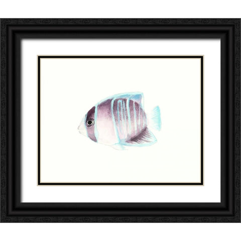 Watercolor Tropical Fish III Black Ornate Wood Framed Art Print with Double Matting by McCavitt, Naomi