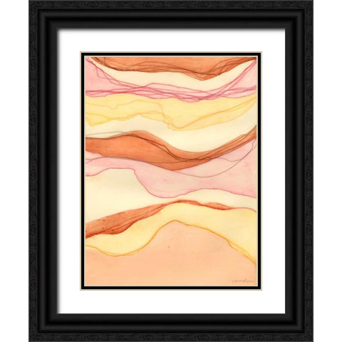 Canyon Cascade II Black Ornate Wood Framed Art Print with Double Matting by Lam, Vanna