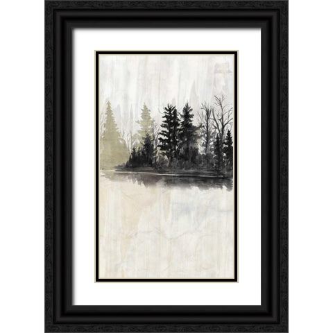 Pine Island I Black Ornate Wood Framed Art Print with Double Matting by McCavitt, Naomi