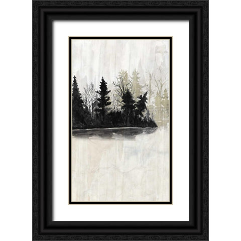 Pine Island II Black Ornate Wood Framed Art Print with Double Matting by McCavitt, Naomi