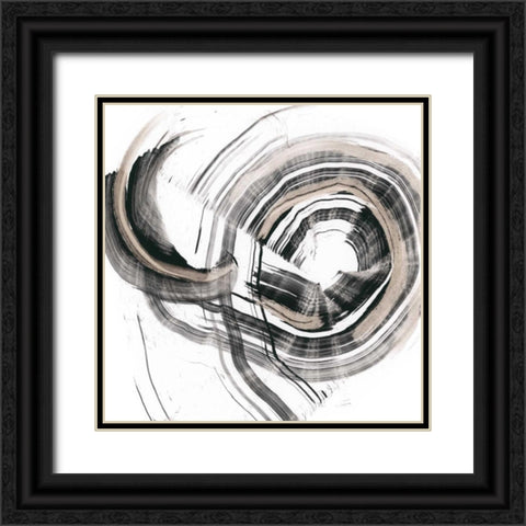 Circulation Black Ornate Wood Framed Art Print with Double Matting by Harper, Ethan