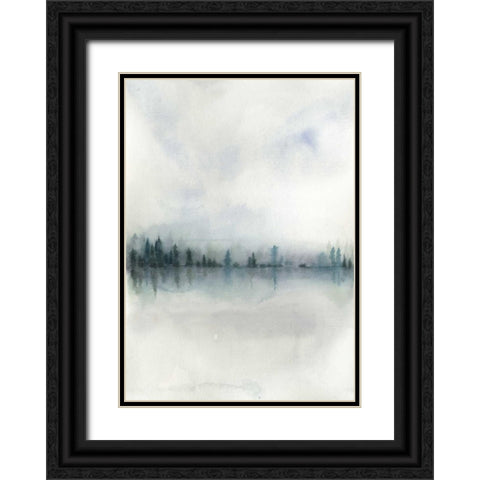 Horizon Whisper II Black Ornate Wood Framed Art Print with Double Matting by Popp, Grace