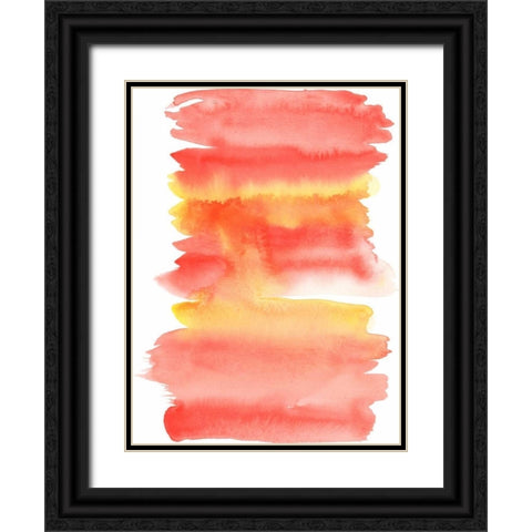 Tangerine I Black Ornate Wood Framed Art Print with Double Matting by McCavitt, Naomi