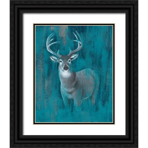 Contemporary White-Tail I Black Ornate Wood Framed Art Print with Double Matting by Popp, Grace