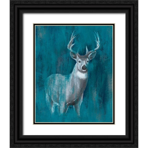Contemporary White-Tail II Black Ornate Wood Framed Art Print with Double Matting by Popp, Grace