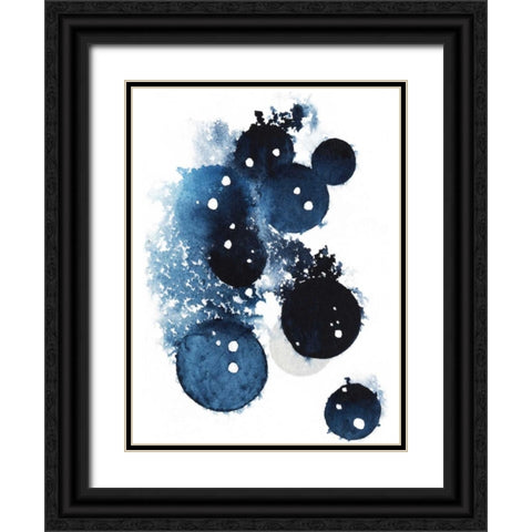 Blue Galaxy II Black Ornate Wood Framed Art Print with Double Matting by Popp, Grace