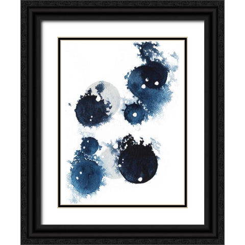 Blue Galaxy III Black Ornate Wood Framed Art Print with Double Matting by Popp, Grace