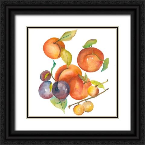 Harvest Medley I Black Ornate Wood Framed Art Print with Double Matting by Zarris, Chariklia