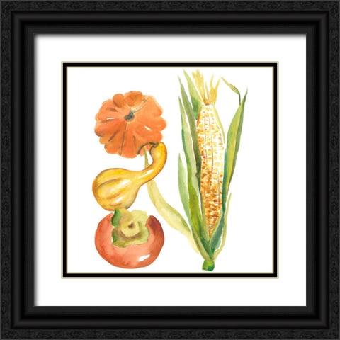 Harvest Medley V Black Ornate Wood Framed Art Print with Double Matting by Zarris, Chariklia