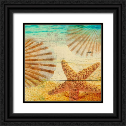 On Sandy Beach II Black Ornate Wood Framed Art Print with Double Matting by Orlov, Irena