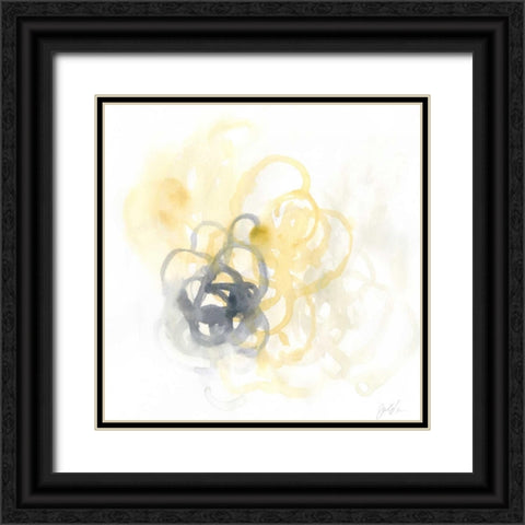 Network IV Black Ornate Wood Framed Art Print with Double Matting by Vess, June Erica