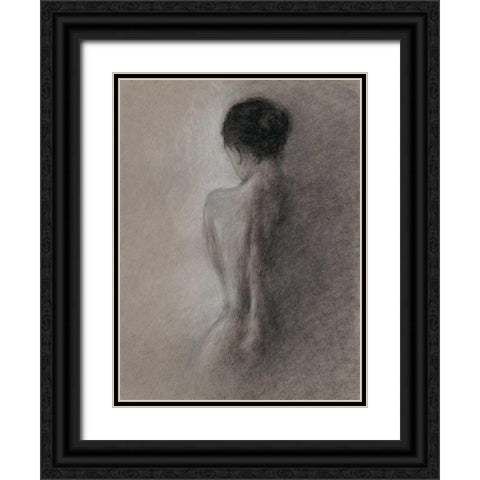 Chiaroscuro Figure Drawing I Black Ornate Wood Framed Art Print with Double Matting by Harper, Ethan