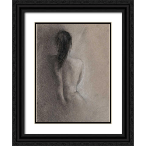 Chiaroscuro Figure Drawing II Black Ornate Wood Framed Art Print with Double Matting by Harper, Ethan