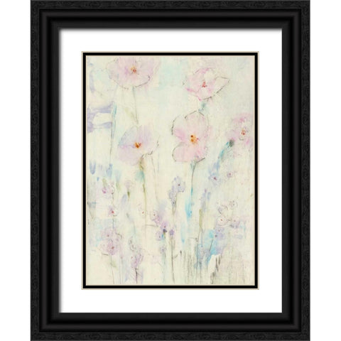 Lilac Floral I Black Ornate Wood Framed Art Print with Double Matting by OToole, Tim