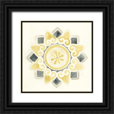 Modern Medallions I Black Ornate Wood Framed Art Print with Double Matting by Vess, June Erica