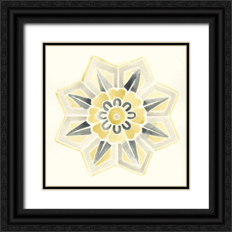 Modern Medallions III Black Ornate Wood Framed Art Print with Double Matting by Vess, June Erica