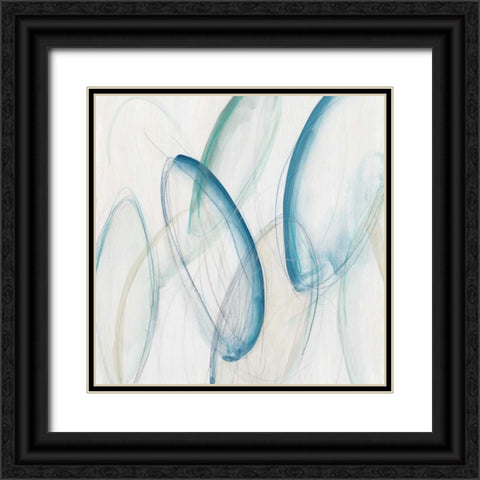 Discus I Black Ornate Wood Framed Art Print with Double Matting by Vess, June Erica