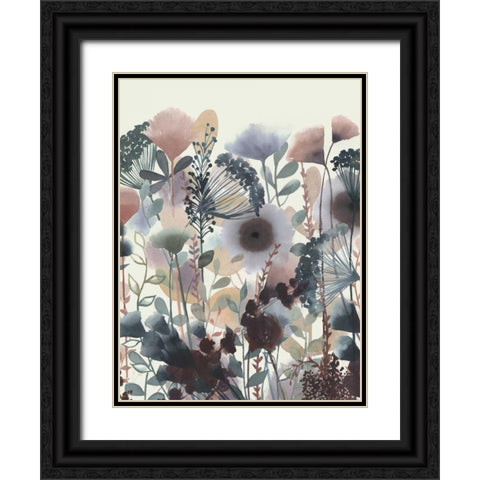 Twilight Blossoms II Black Ornate Wood Framed Art Print with Double Matting by Popp, Grace