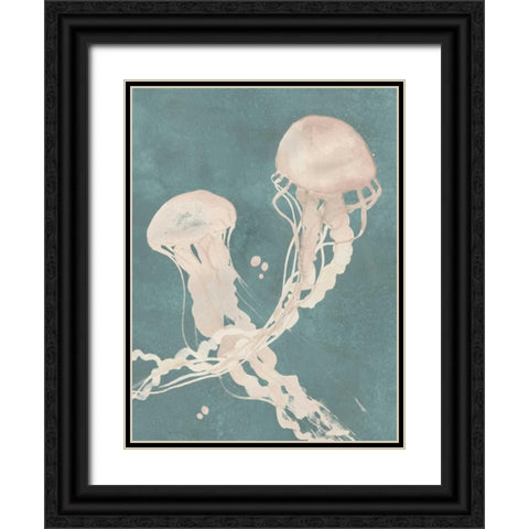 Jellyfish Dance II Black Ornate Wood Framed Art Print with Double Matting by Popp, Grace