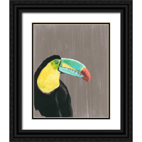 Vibrant Plumage I Black Ornate Wood Framed Art Print with Double Matting by McCavitt, Naomi