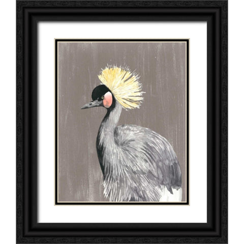 Vibrant Plumage II Black Ornate Wood Framed Art Print with Double Matting by McCavitt, Naomi