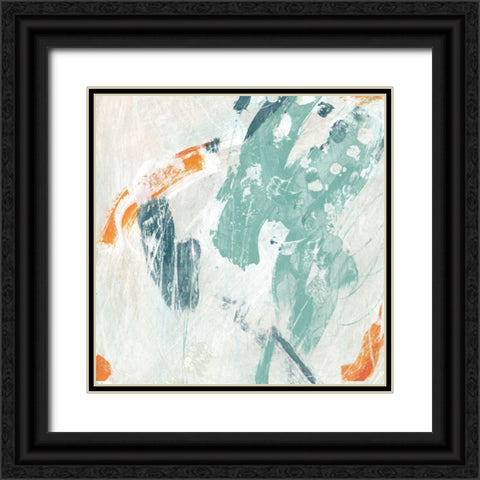 Current Synergy I Black Ornate Wood Framed Art Print with Double Matting by Vess, June Erica
