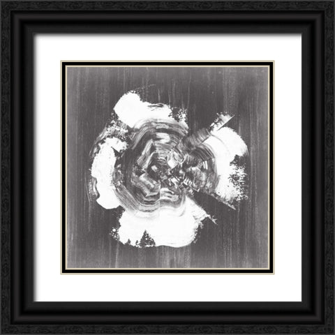 Chalkboard Tree Ring I Black Ornate Wood Framed Art Print with Double Matting by Harper, Ethan