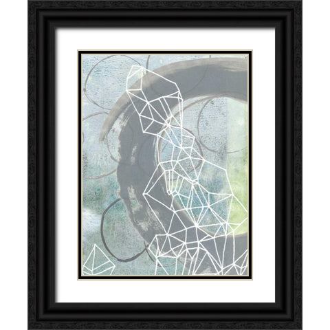 Faceted Gaze II Black Ornate Wood Framed Art Print with Double Matting by McCavitt, Naomi