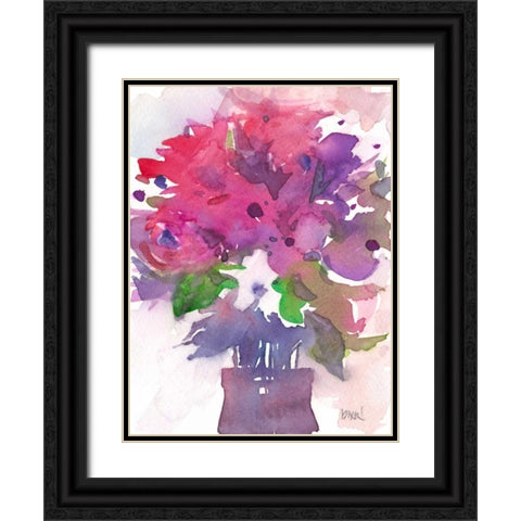 Between the Red I Black Ornate Wood Framed Art Print with Double Matting by Dixon, Samuel