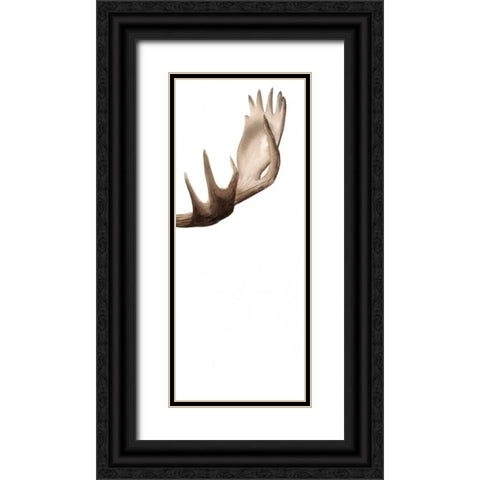 Triptych Moose III Black Ornate Wood Framed Art Print with Double Matting by Popp, Grace