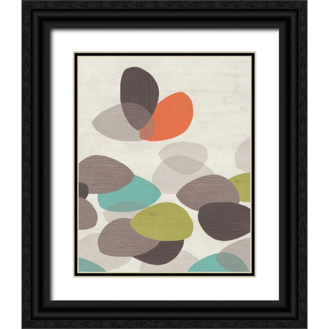 Lily Pond I Black Ornate Wood Framed Art Print with Double Matting by Vess, June Erica