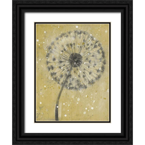 Dandelion Abstract I Black Ornate Wood Framed Art Print with Double Matting by OToole, Tim