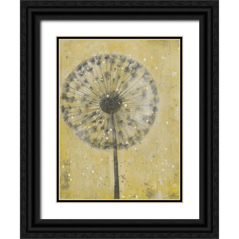 Dandelion Abstract II Black Ornate Wood Framed Art Print with Double Matting by OToole, Tim