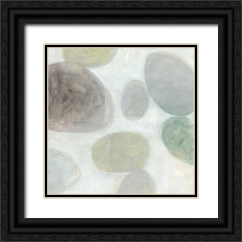 Stone Story I Black Ornate Wood Framed Art Print with Double Matting by Vess, June Erica