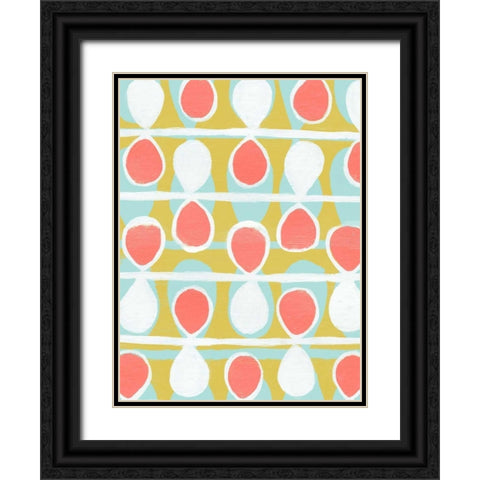 Retro Stems I Black Ornate Wood Framed Art Print with Double Matting by Popp, Grace
