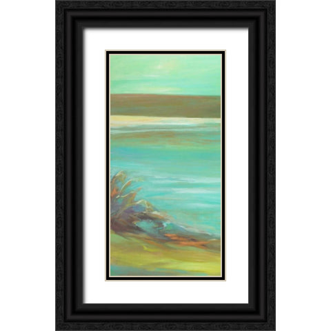 Bahia Tranquila I Black Ornate Wood Framed Art Print with Double Matting by Wilkins, Suzanne