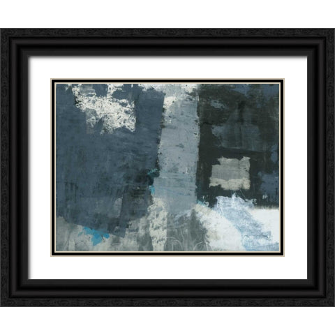 Shades of Grey IV Black Ornate Wood Framed Art Print with Double Matting by Ray, Elena